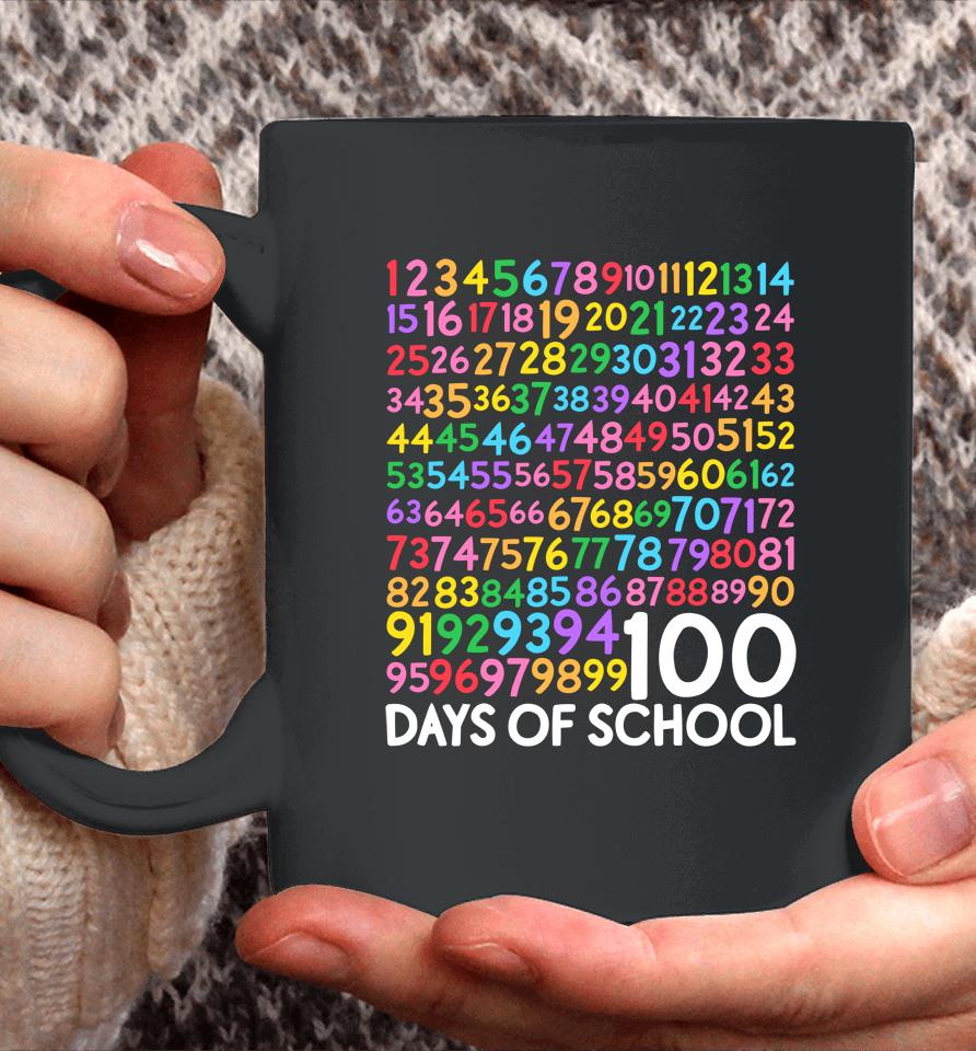 100Th Day Of School Teacher Kids 100 Days Math Numbers Coffee Mug