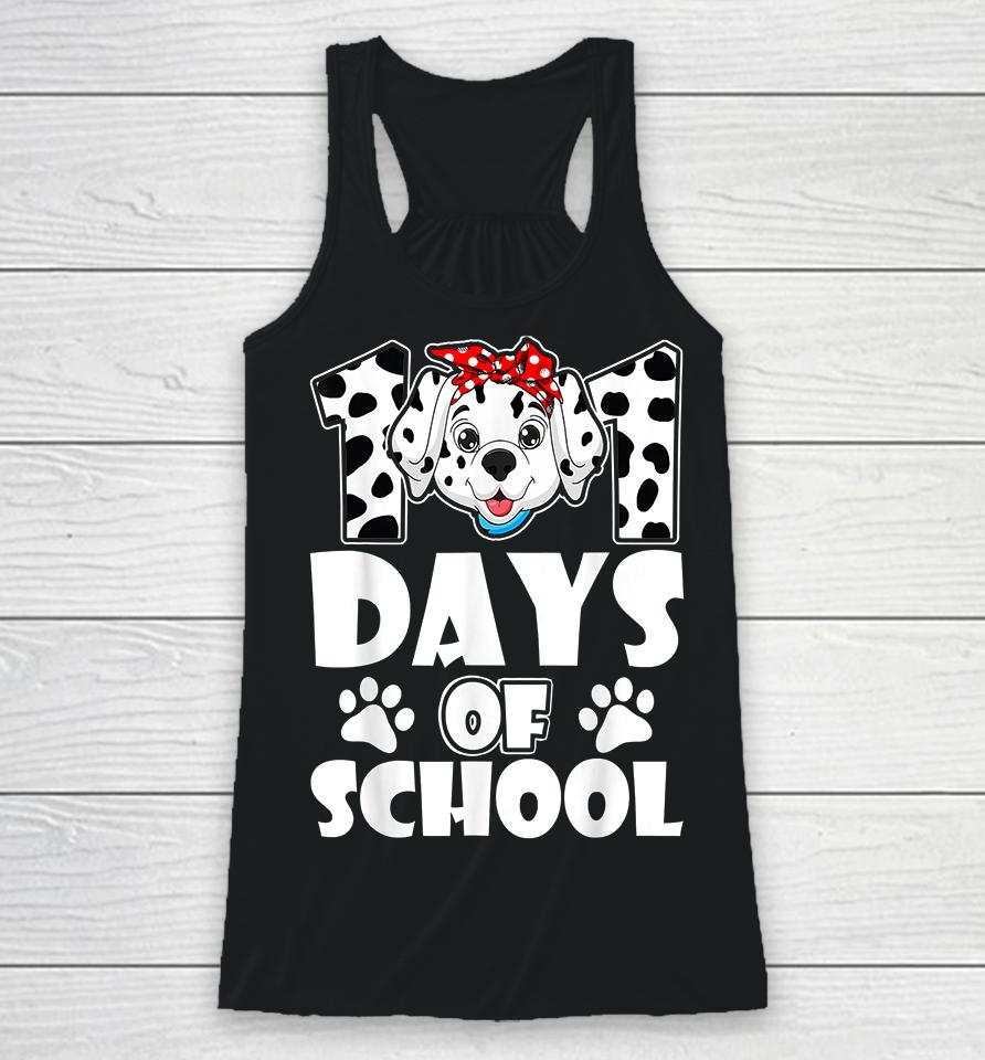 101 Days Of School Dalmatian Dog Racerback Tank