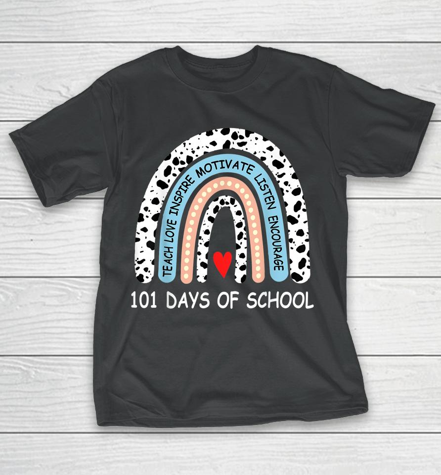 101 Days Of School Dalmation Dog Teachers T-Shirt
