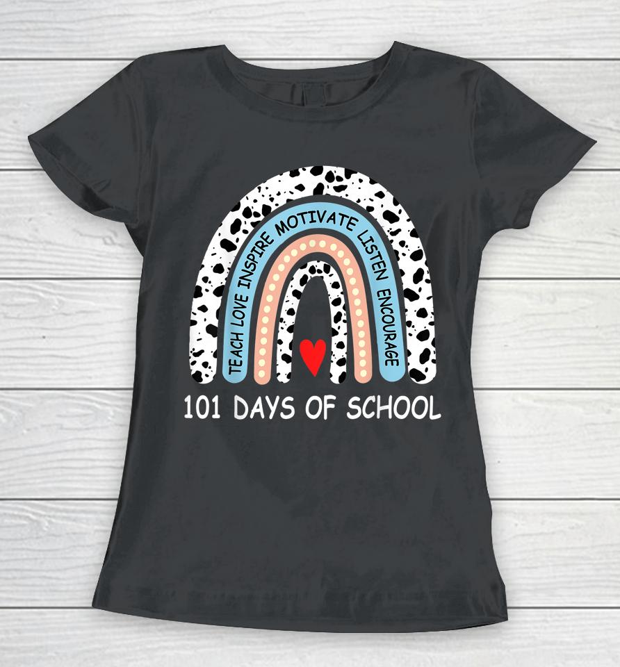 101 Days Of School Dalmation Dog Teachers Women T-Shirt