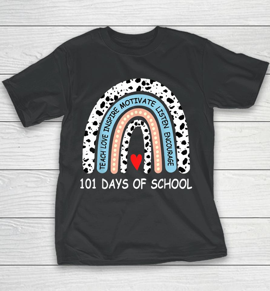 101 Days Of School Dalmation Dog Teachers Youth T-Shirt