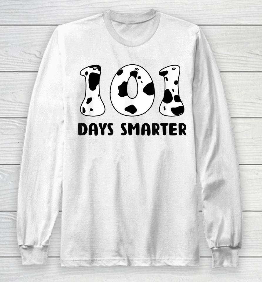 101 Days Smarter Dalmatian Dog Long Sleeve T-Shirt