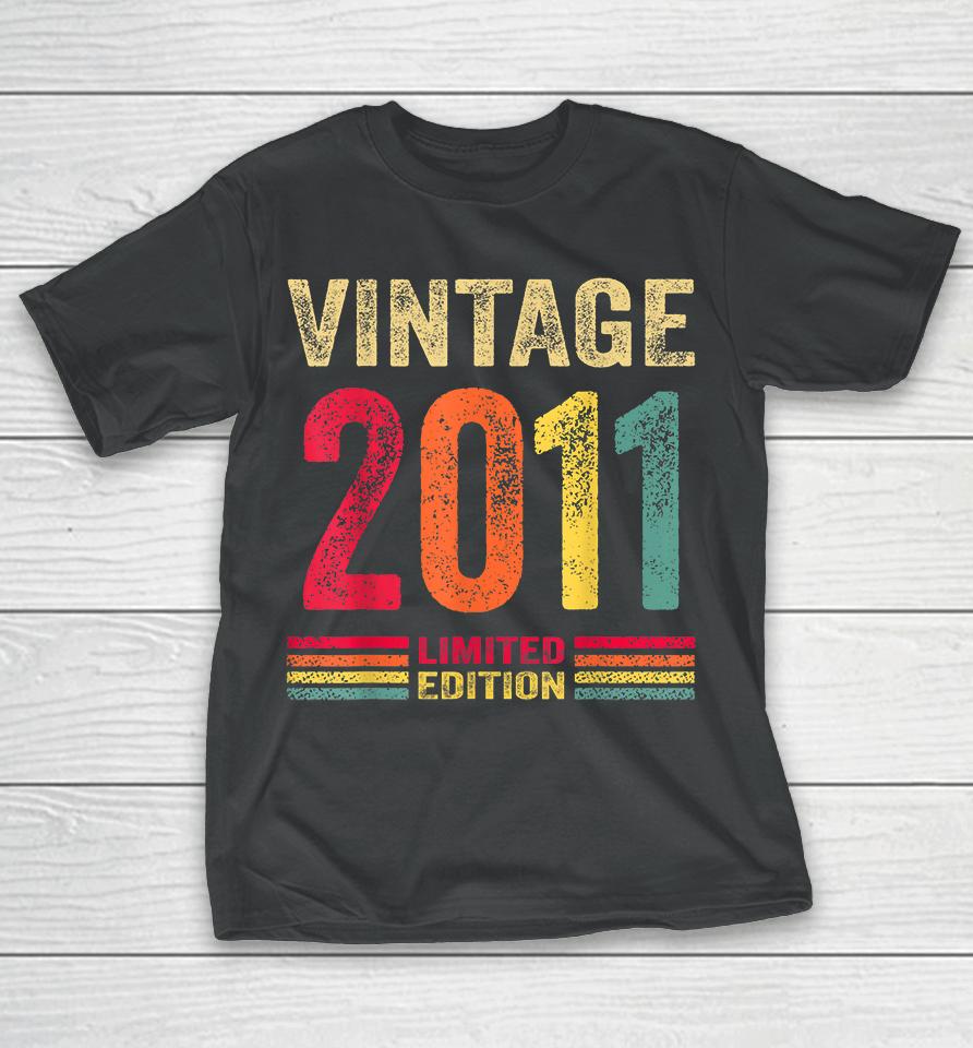11 Year Old Gifts Vintage 2011 Limited Edition 11Th Birthday T-Shirt