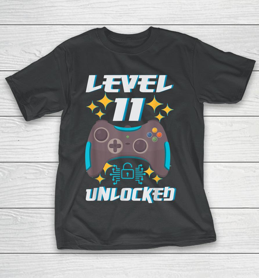 11Th Bday 11Yr Boy Funny Gamer 11 Years Old Birthday T-Shirt