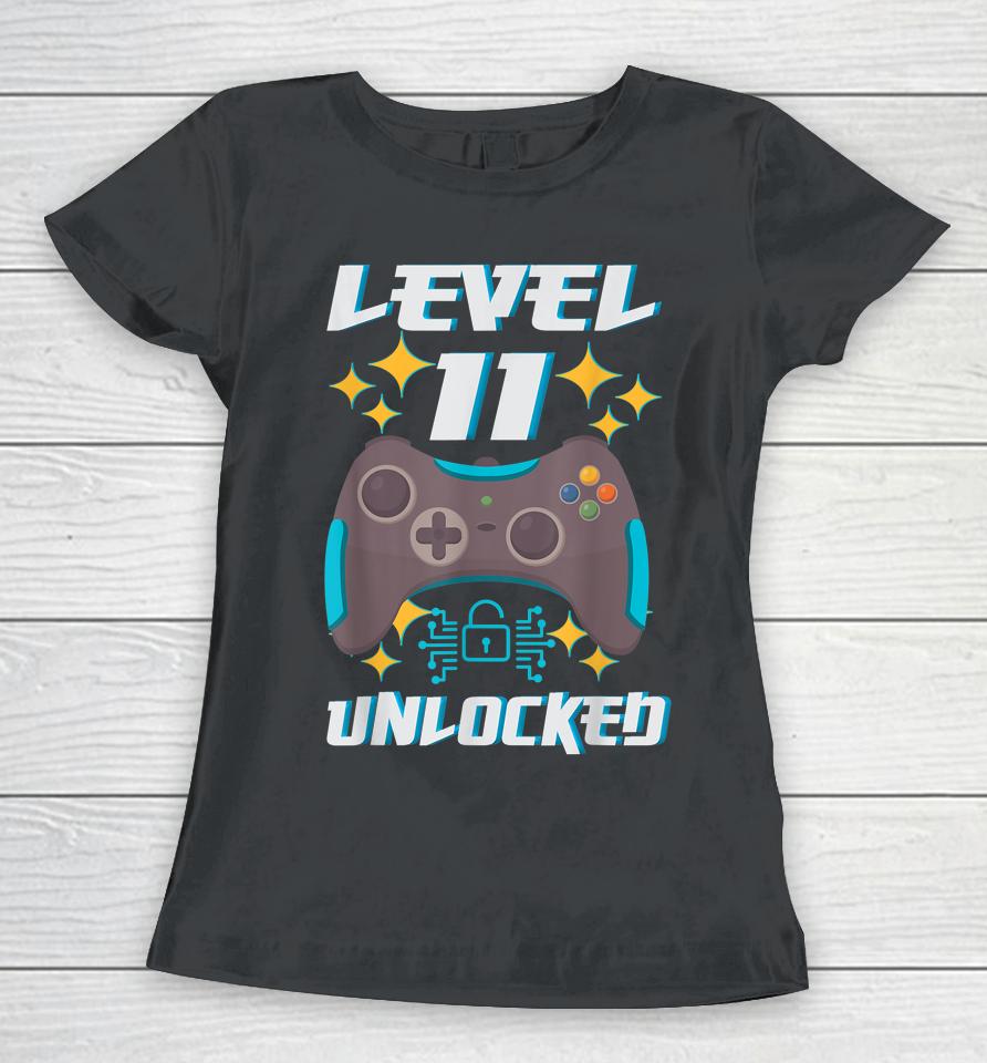 11Th Bday 11Yr Boy Funny Gamer 11 Years Old Birthday Women T-Shirt