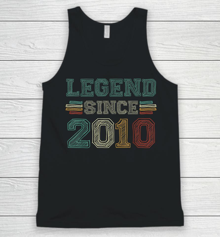 12 Years Old Legend Since 2010 12Th Birthday Unisex Tank Top