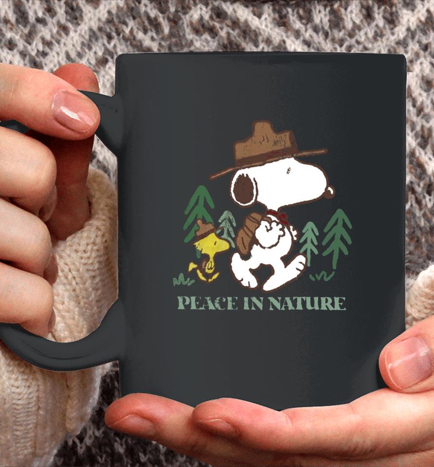 1234Beepbooop Snoopy Peace In Nature Coffee Mug