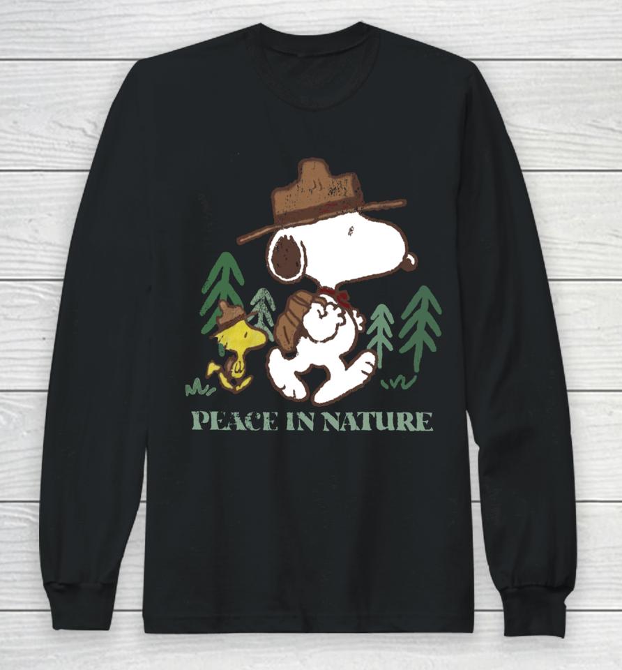 1234Beepbooop Snoopy Peace In Nature Long Sleeve T-Shirt