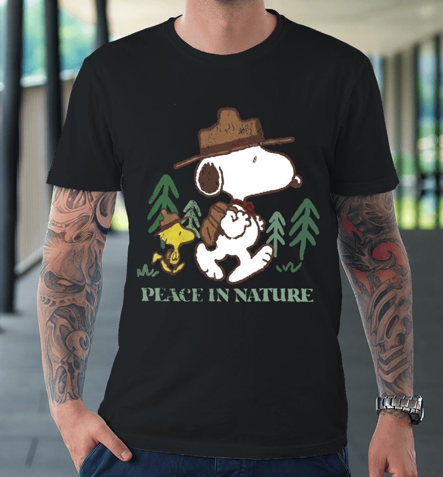 1234Beepbooop Snoopy Peace In Nature Premium T-Shirt