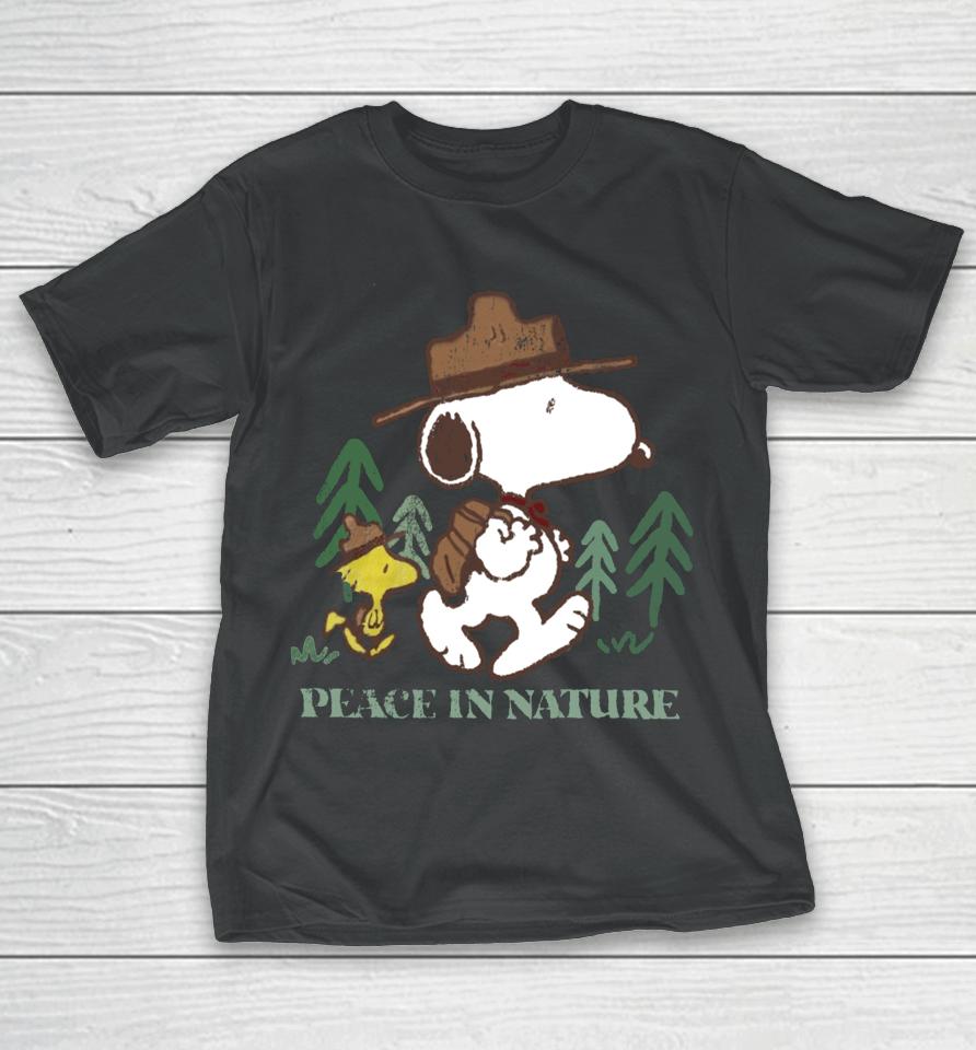 1234Beepbooop Snoopy Peace In Nature T-Shirt