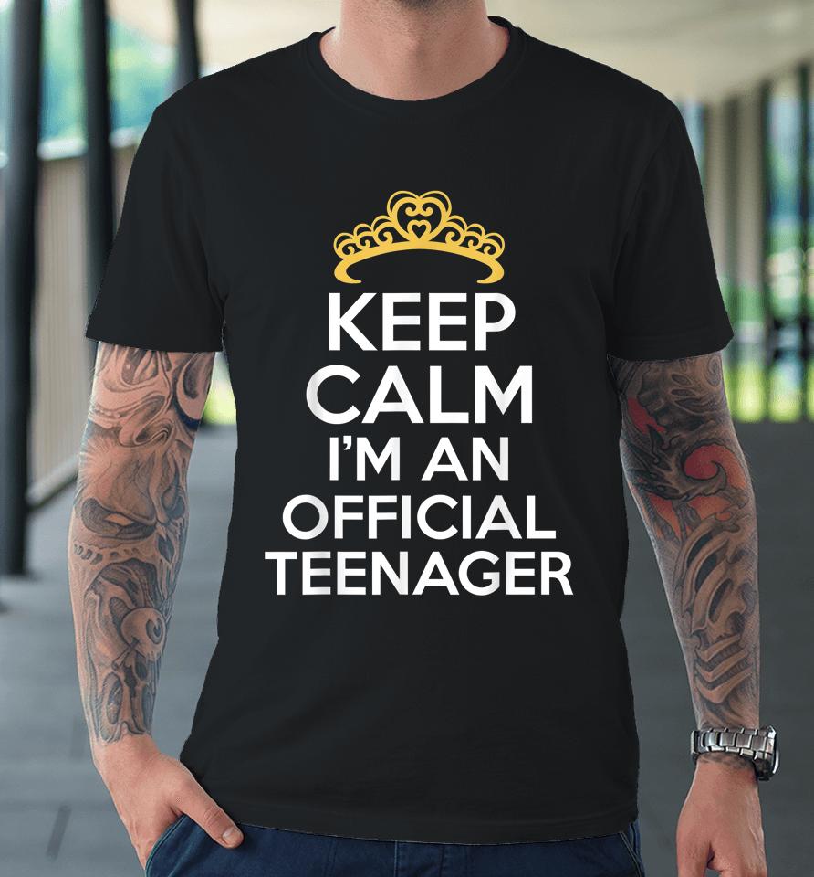 13 Birthday Official Teenager Girl 13Yr Math 13Th Birthday Premium T-Shirt