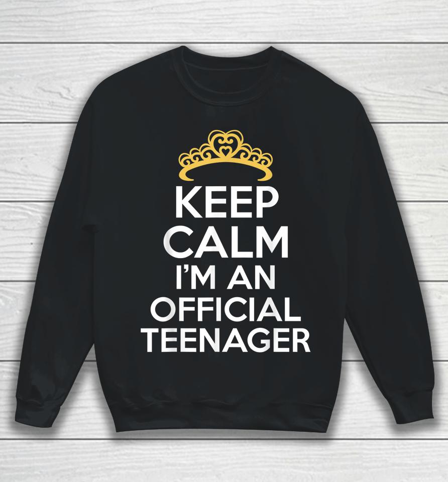 13 Birthday Official Teenager Girl 13Yr Math 13Th Birthday Sweatshirt