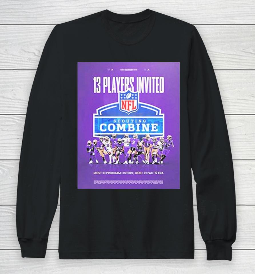 13 Players Invited Washington Nfl Scouting Combine 2024 Long Sleeve T-Shirt