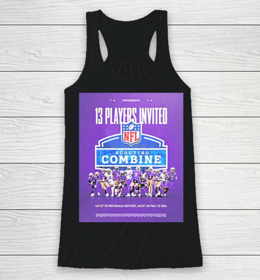 13 Players Invited Washington Nfl Scouting Combine 2024 Racerback Tank