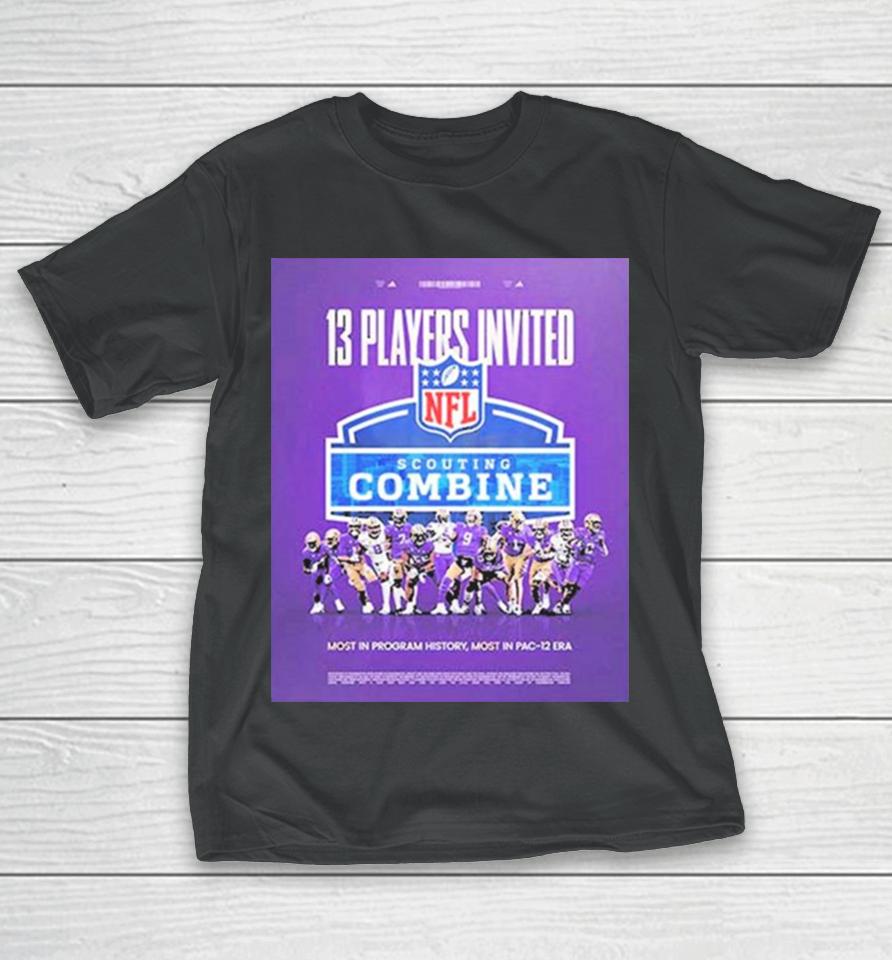 13 Players Invited Washington Nfl Scouting Combine 2024 T-Shirt