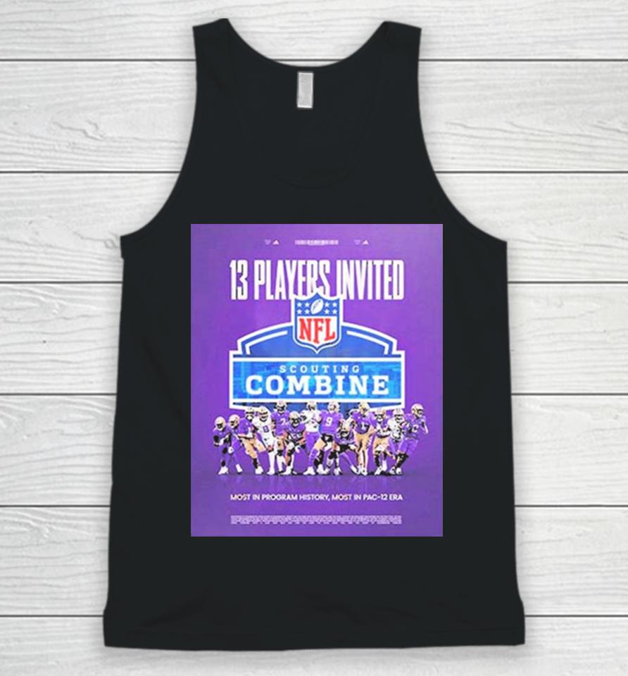 13 Players Invited Washington Nfl Scouting Combine 2024 Unisex Tank Top