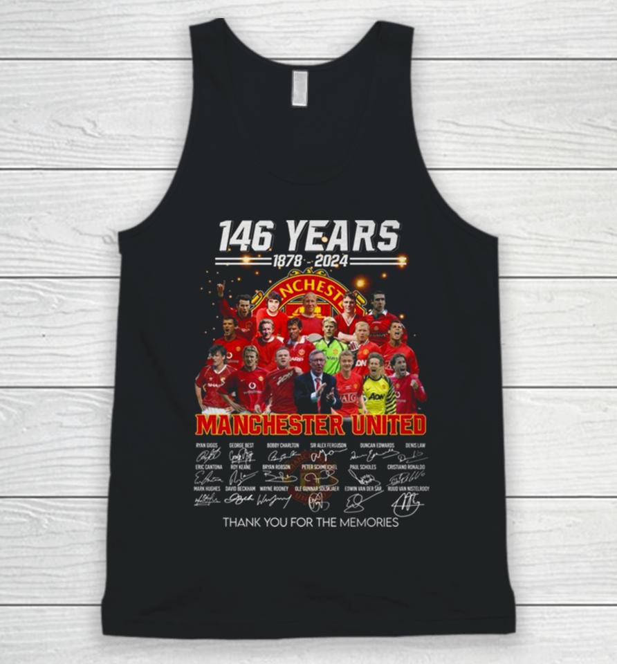 146 Years 1878 – 2024 Manchester United Thank You For The Memories Unisex Tank Top