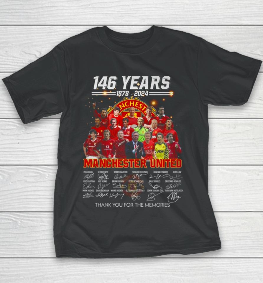 146 Years 1878 – 2024 Manchester United Thank You For The Memories Youth T-Shirt