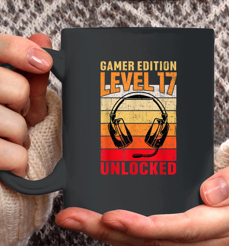17Th Birthday Video Gamer Edition Level 17 Unlocked Coffee Mug