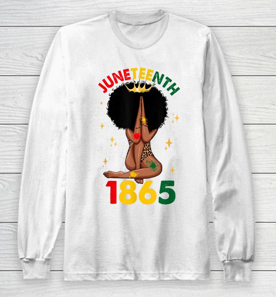 1865 Juneteenth Celebrate African American Freedom Day Long Sleeve T-Shirt