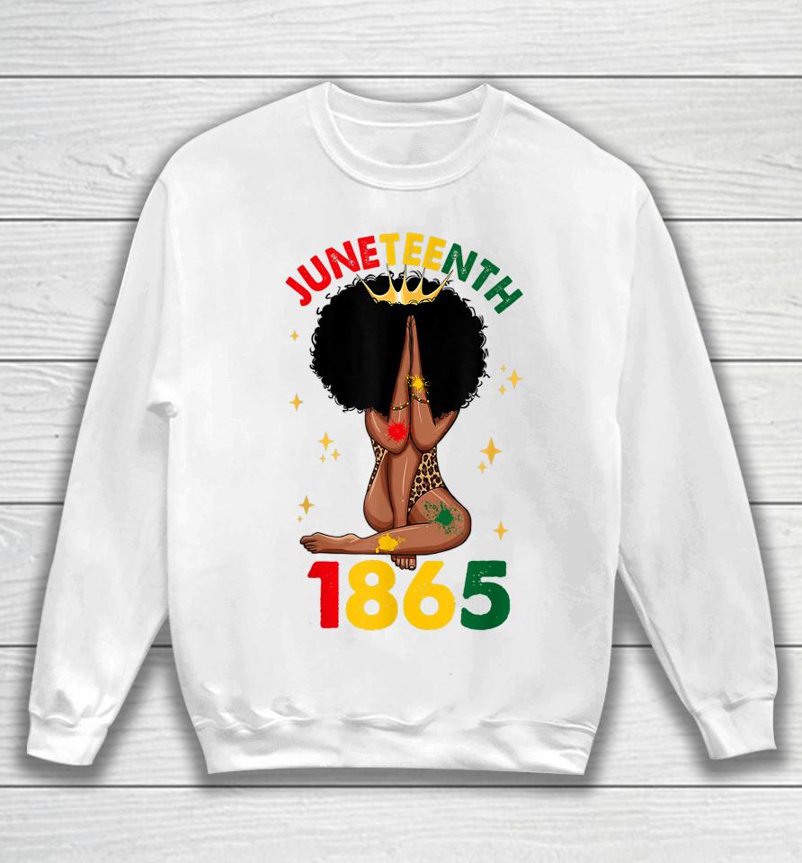 1865 Juneteenth Celebrate African American Freedom Day Sweatshirt