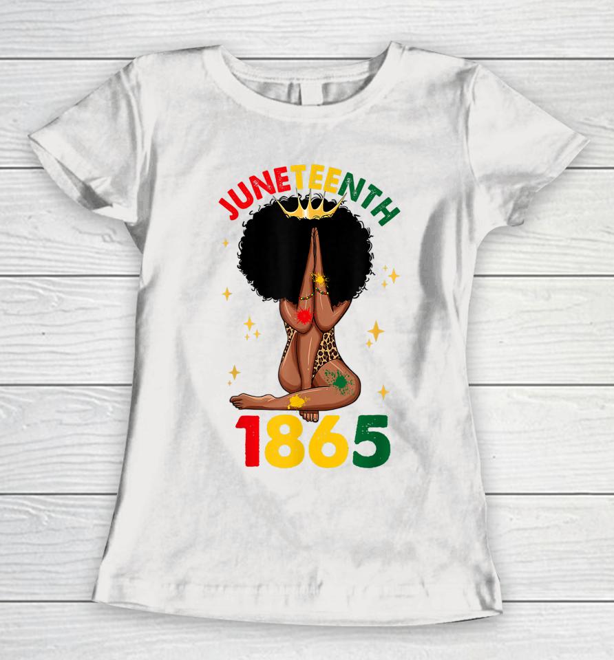 1865 Juneteenth Celebrate African American Freedom Day Women T-Shirt