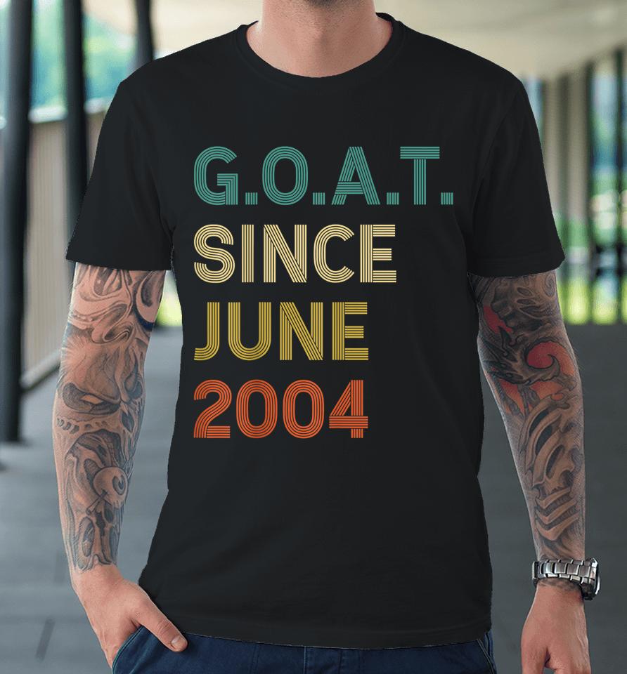 18Th Birthday 18 Years Old Goat Since June 2004 Premium T-Shirt
