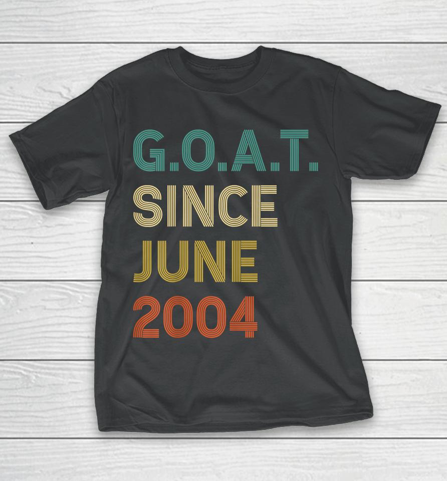 18Th Birthday 18 Years Old Goat Since June 2004 T-Shirt