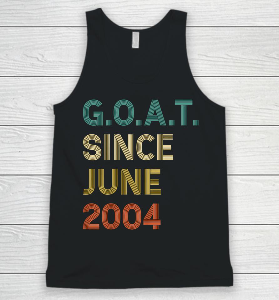 18Th Birthday 18 Years Old Goat Since June 2004 Unisex Tank Top