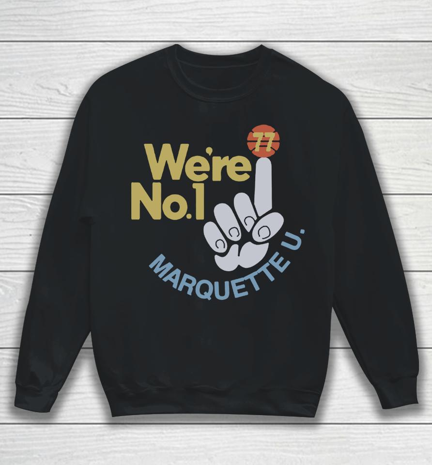 19Nine Marquette Golden Eagles Screenprint No1 Sweatshirt