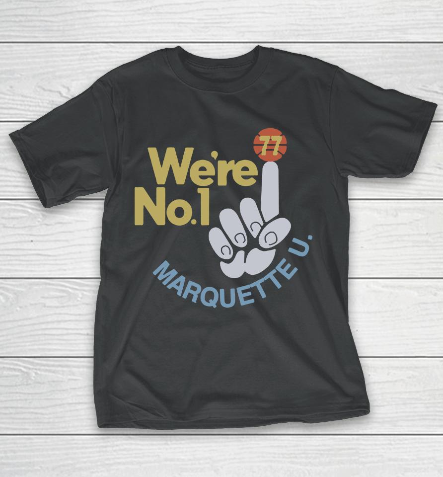 19Nine Marquette Golden Eagles Screenprint No1 T-Shirt