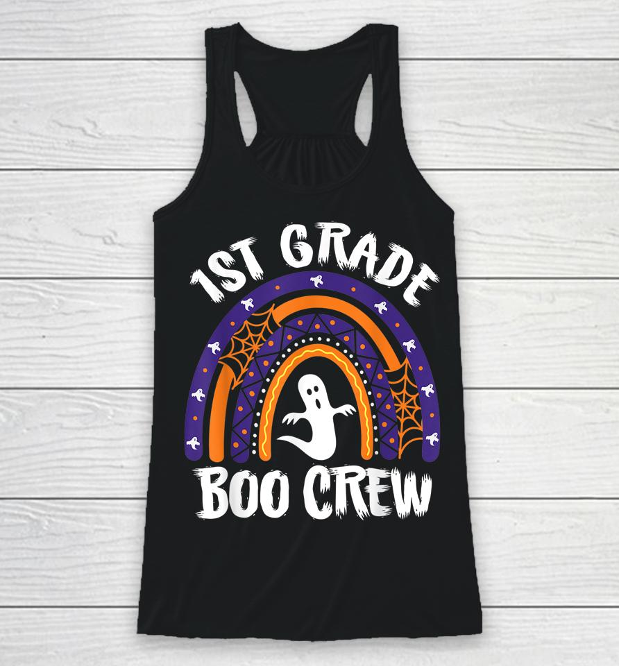 1St Grade Boo Crew Teacher Student Halloween Racerback Tank