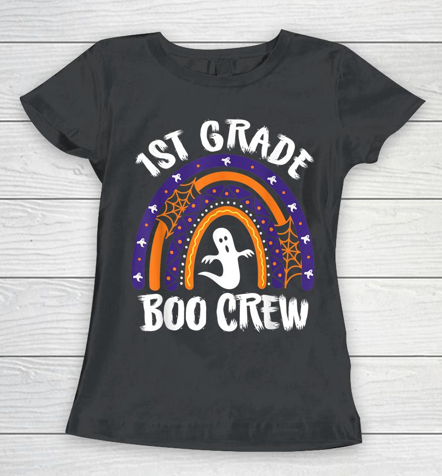 1St Grade Boo Crew Teacher Student Halloween Women T-Shirt