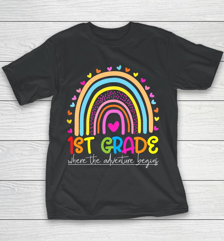 1St Grade Rainbow Teacher Team First Grade Squad Girls Boys Youth T-Shirt