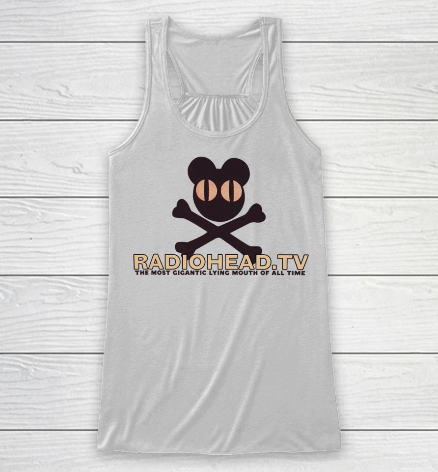 2001 Radiohead The Most Gigantic Lying Mouth Racerback Tank