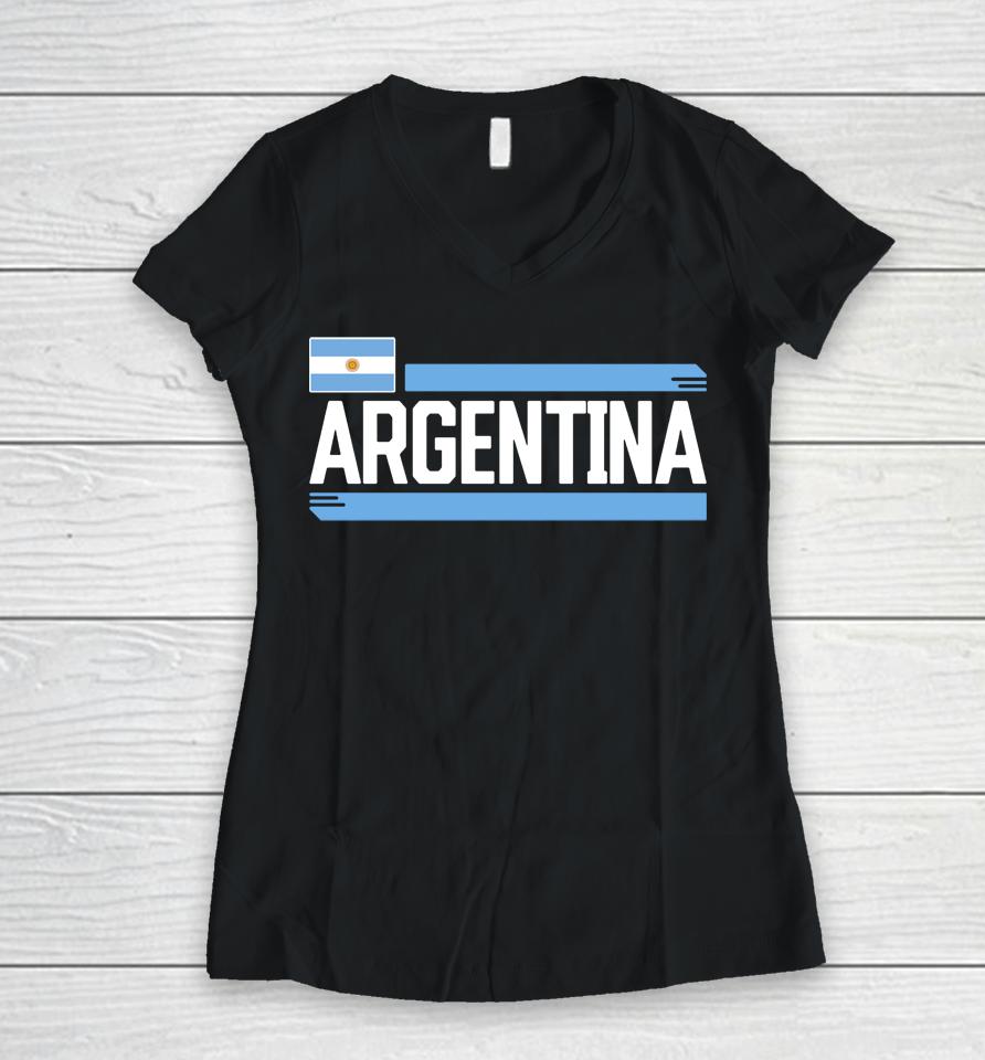 2022 Argentina Fanatics Branded Devoted Women V-Neck T-Shirt