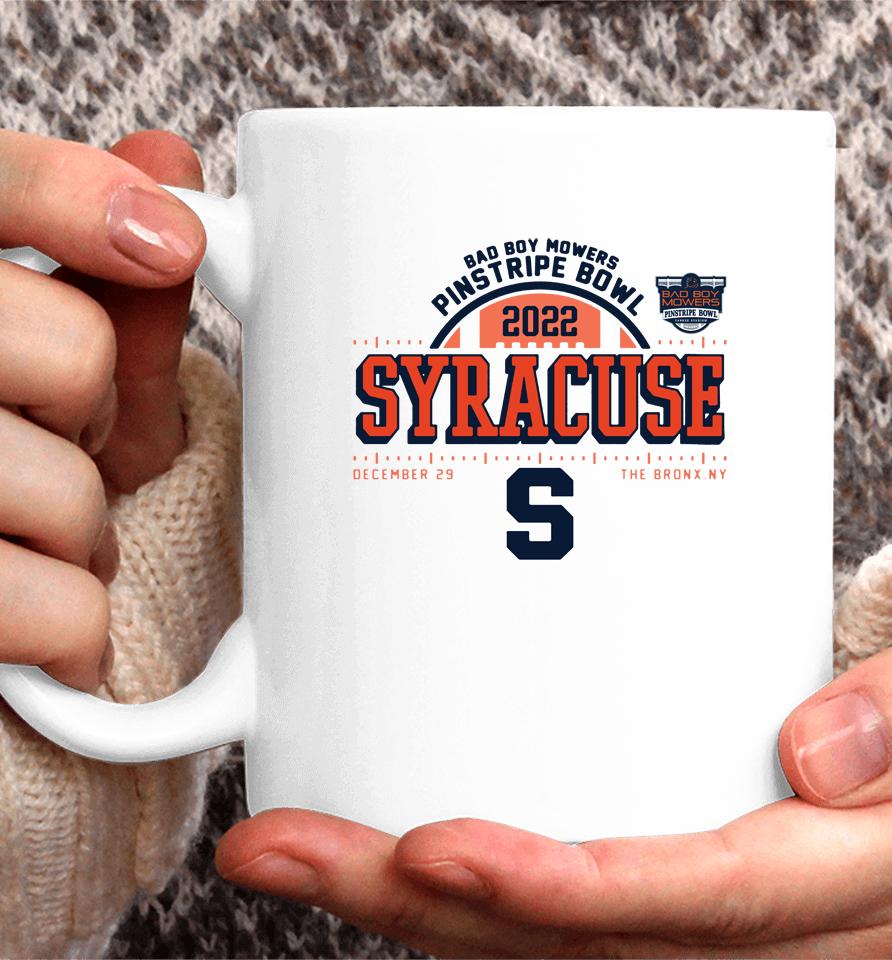 2022 Bad Boy Mowers Pinstripe Bowl Syracuse Orange Coffee Mug