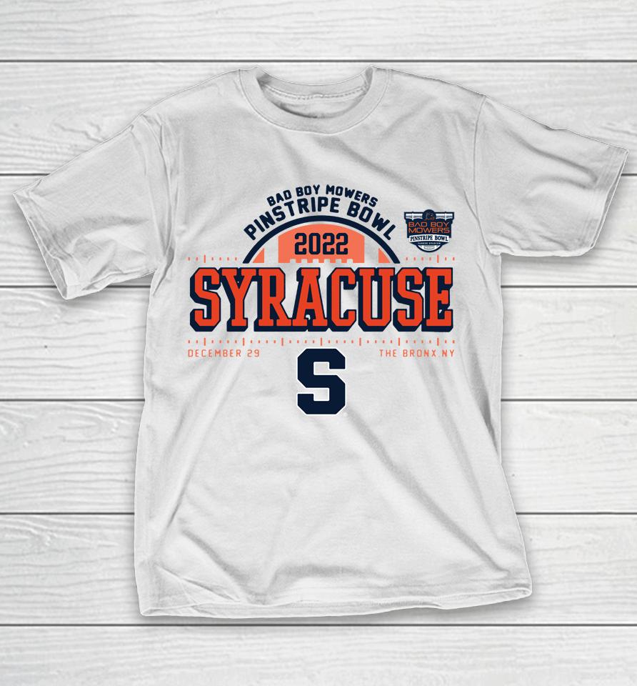 2022 Bad Boy Mowers Pinstripe Bowl Syracuse Orange T-Shirt