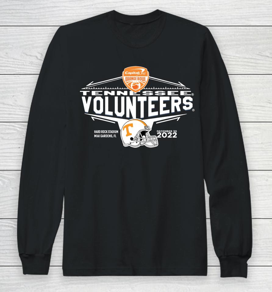 2022 Capital One Orange Tennessee Volunteers Doco Helmet Long Sleeve T-Shirt