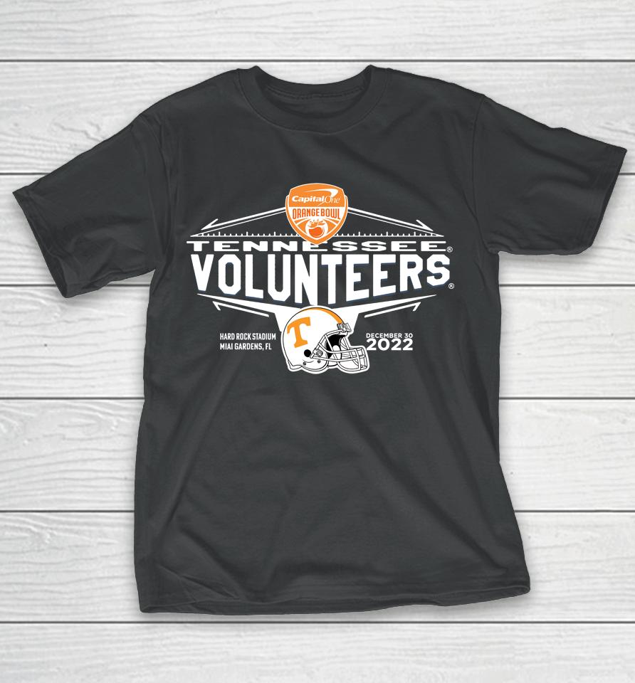 2022 Capital One Orange Tennessee Volunteers Doco Helmet T-Shirt