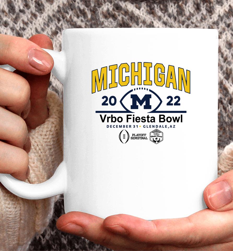 2022 Cfp Semifinal Vrbo Fiesta Bowl Michigan Team Logo Coffee Mug