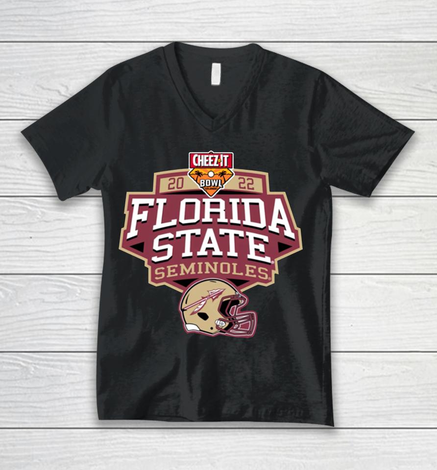 2022 Cheez-It Bowl Florida State Seminoles Unisex V-Neck T-Shirt