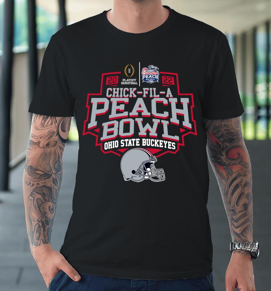 2022 Chick-Fil-A Peach Bowl Ohio State Black Premium T-Shirt