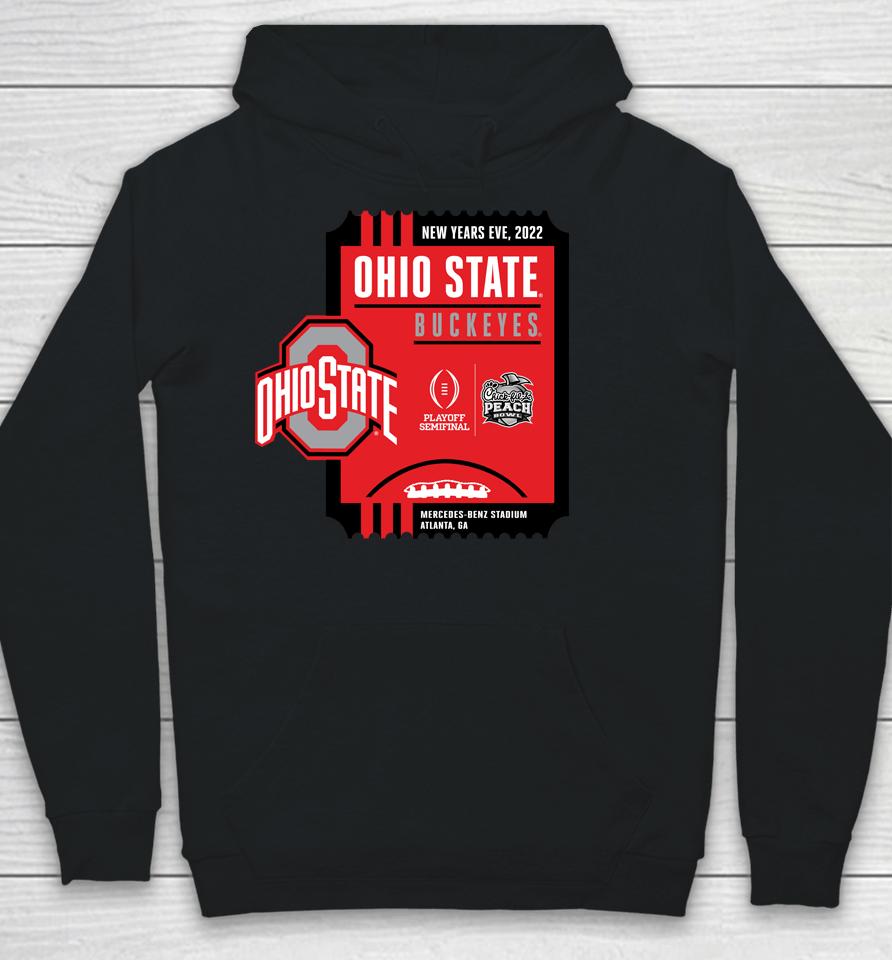 2022 Chick-Fil-A Peach Bowl Ohio State Red Hoodie