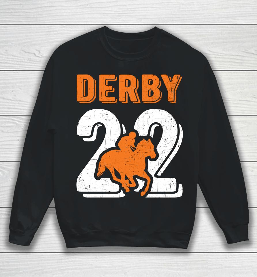 2022 Derby Jersey Style Graphic Horse Racing Jockey Design Sweatshirt
