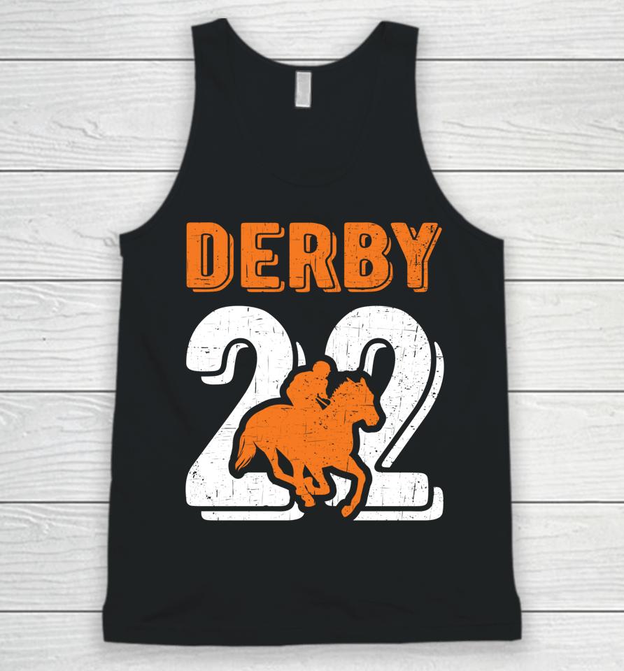 2022 Derby Jersey Style Graphic Horse Racing Jockey Design Unisex Tank Top