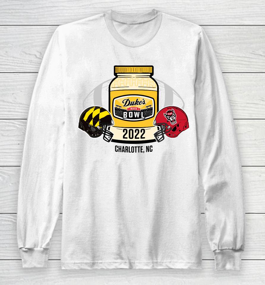 2022 Duke's Mayo Bowl Maryland Vs Nc State Long Sleeve T-Shirt