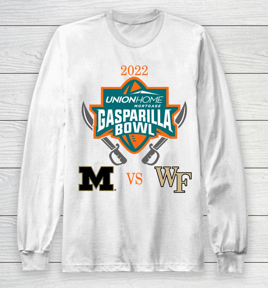 2022 Gasparilla Bowl Wake Forest Demon Deacons Vs Missouri Tigers Matchup Long Sleeve T-Shirt