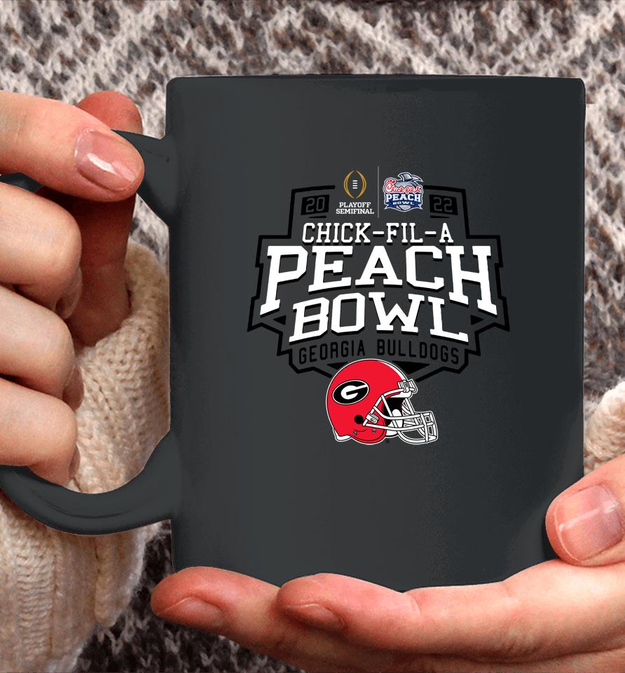 2022 Georgia Bulldogs Chick-Fil-A Peach Bowl Red Sst Shirt Official Peach Bowl Merchandise Coffee Mug