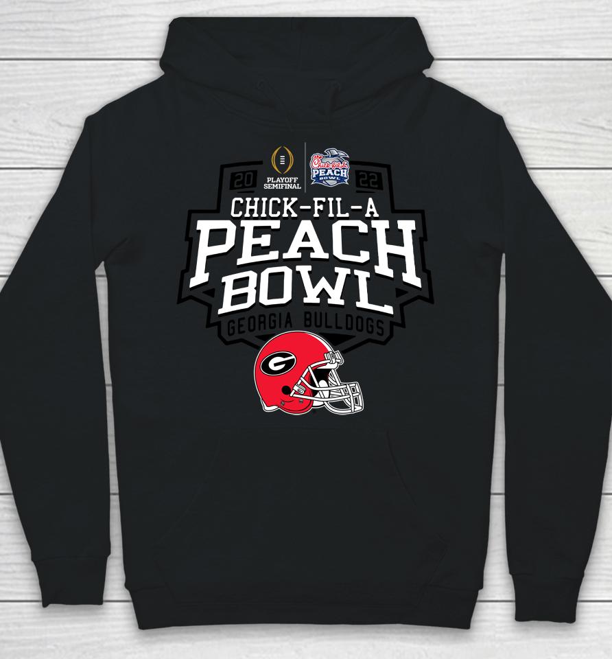 2022 Georgia Bulldogs Chick-Fil-A Peach Bowl Red Sst Shirt Official Peach Bowl Merchandise Hoodie